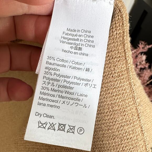 J. CREW Eloise Sweater Blazer Heather Khaki Tan Camel {I33} - Picture 6 of 7